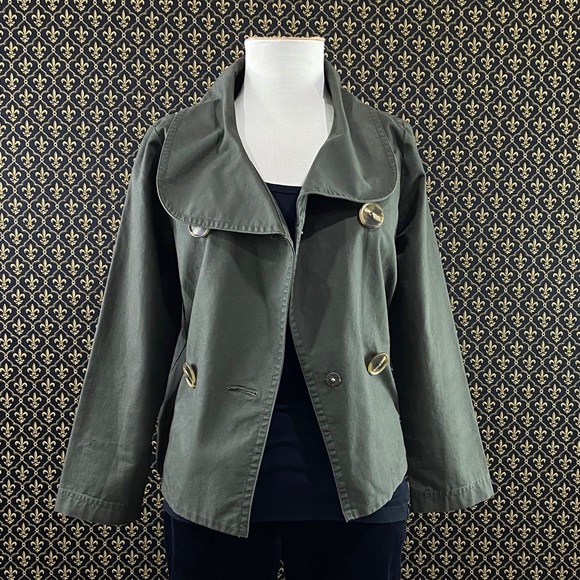 Anthro Cotton Collared Jacket by Sitwell - Picture 2 of 10